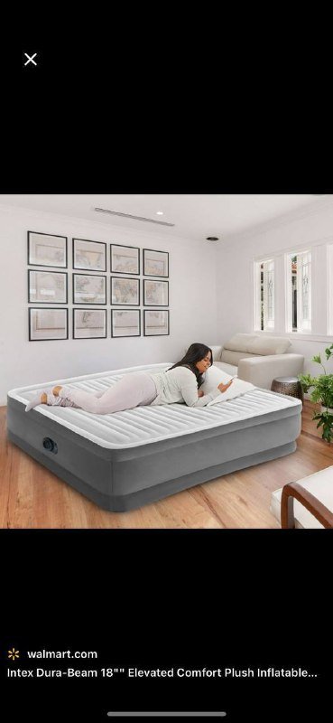 Надувной матрас INTEX с электрическим насосом