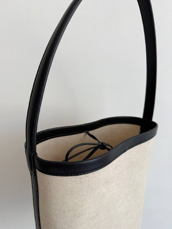 Сумка-ведёрко из натуральной плотной ткани 2