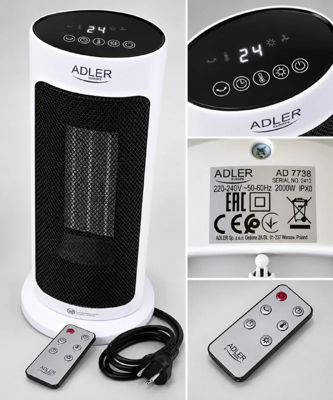 ADLER AD 7738 Ceramic Heater