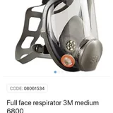 Полнолицевая маска-респиратор 3M 6000 2