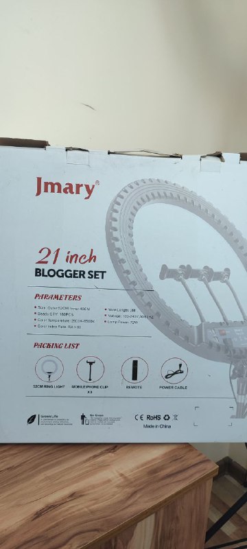 LED кольцевая лампа jmary, штатив в комплекте
