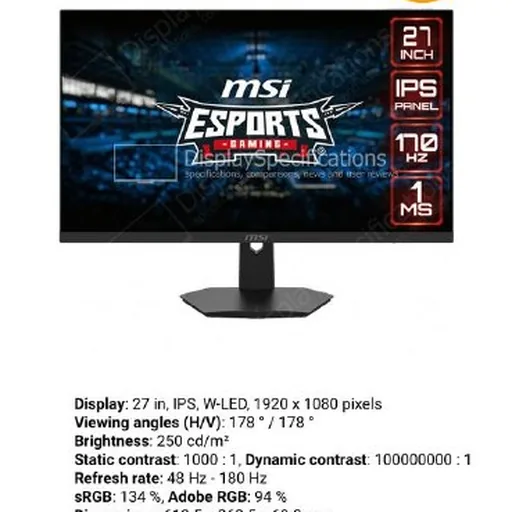 Игровой монитор MSI G274F 27"