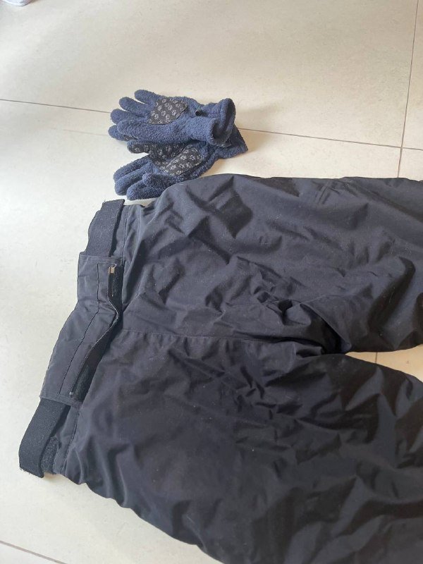 Горнолыжные детские штаны, зимние перчатки и худди 5