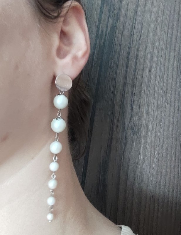 Серьги и браслет ручной работы 4