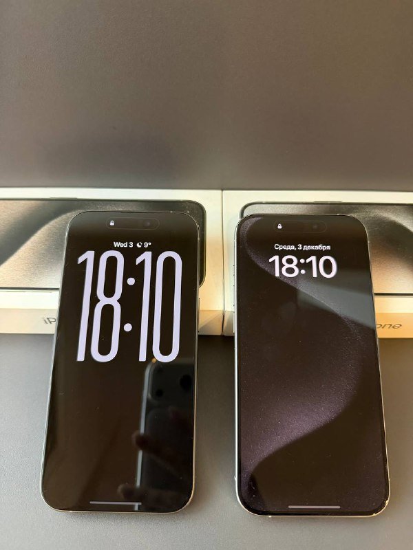 iPhone 15 Pro 128GB White Titanium и Natural Titanium 5