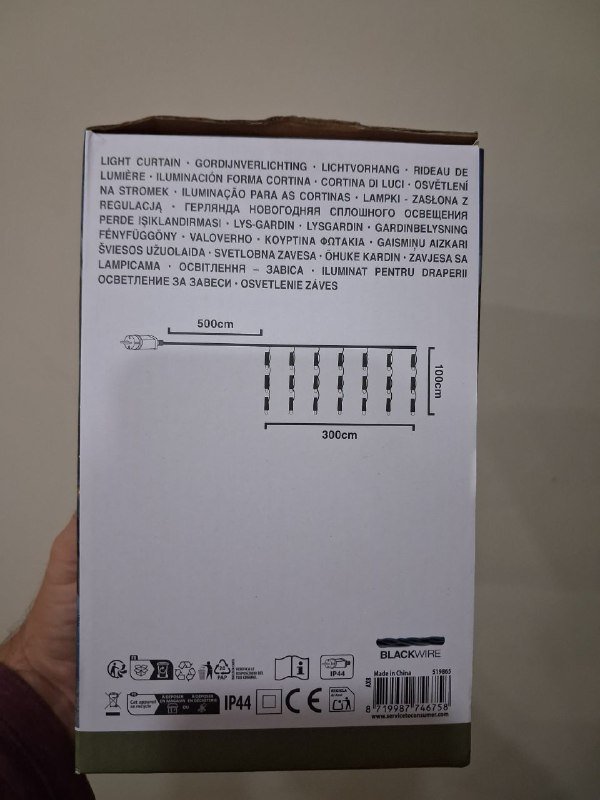 Гирлянда JYSK LED Curtain Flash 3x1m 2