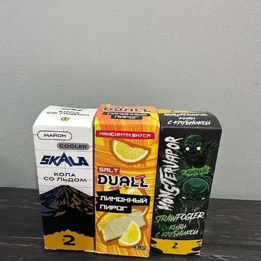 Жидкости для вейпа DUALL, Glitch, Monstervapor