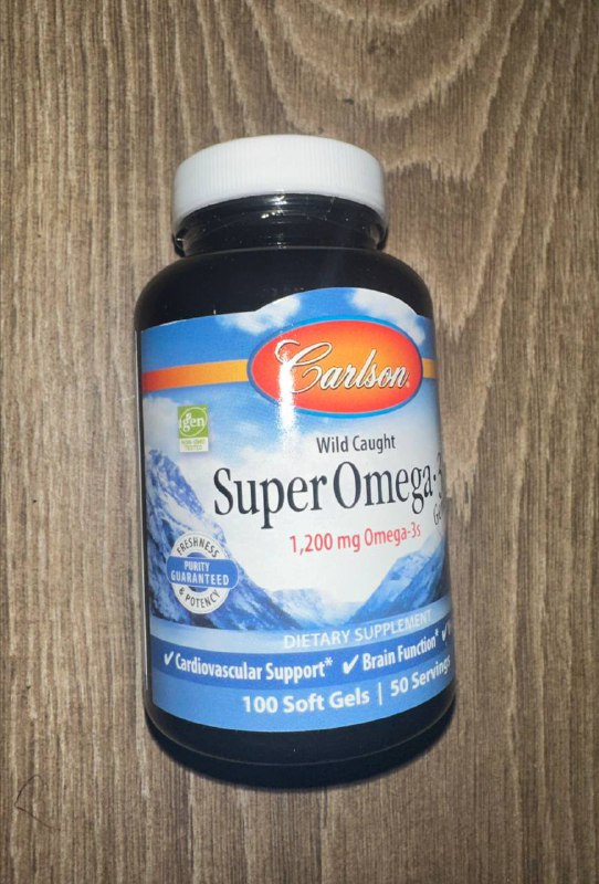 Super Omega-3, омега-3 кислоты 1200 мг 100шт