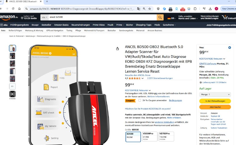 Xiaomi Mi True Wireless Earphones 2 Pro, сканер ANCEL BD500 OBD2 7