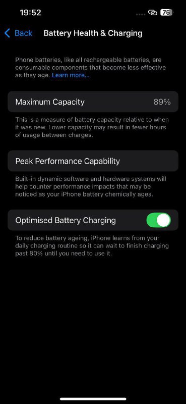 iPhone 14 Midnight, 128MB, Battery Health 89%