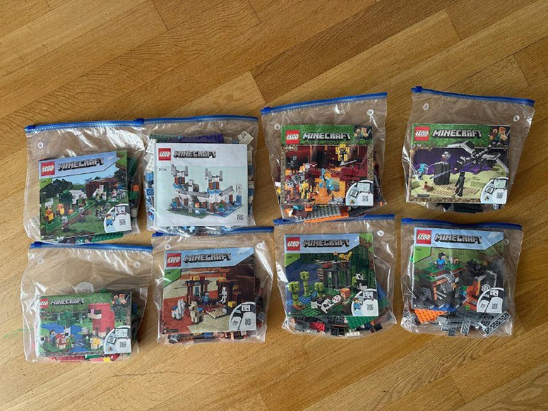 8 наборов LEGO Minecraft