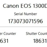 Canon EOS 1300D body and 18-55mm zoom kit lens 1