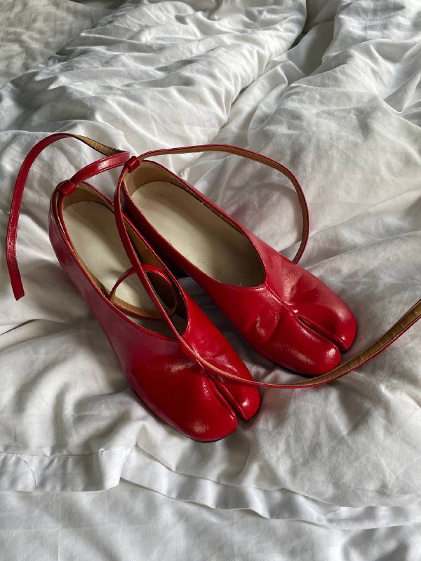 Женские красные туфли таби размер 38 4
