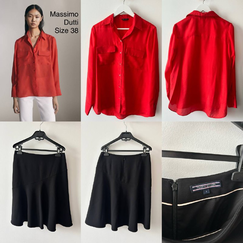Юбки, брюки, рубашки, топы, платье женская одежда Massimo Dutti, Tommy Hilfiger, Zara, Nike, H&M, ginatricot 3