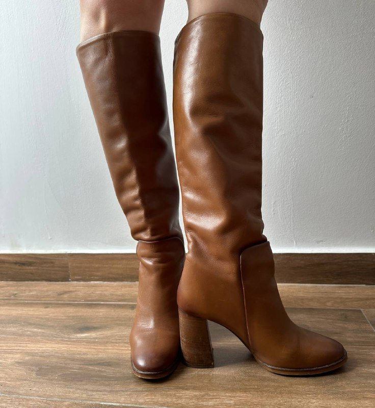 Сапоги из натуральной кожи Massimo Dutti 3