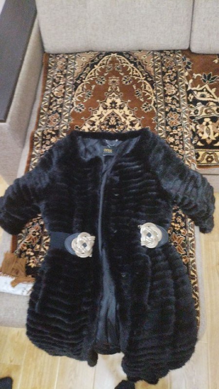 Шуба из норки Orsa of Italy размер 42 черная 2