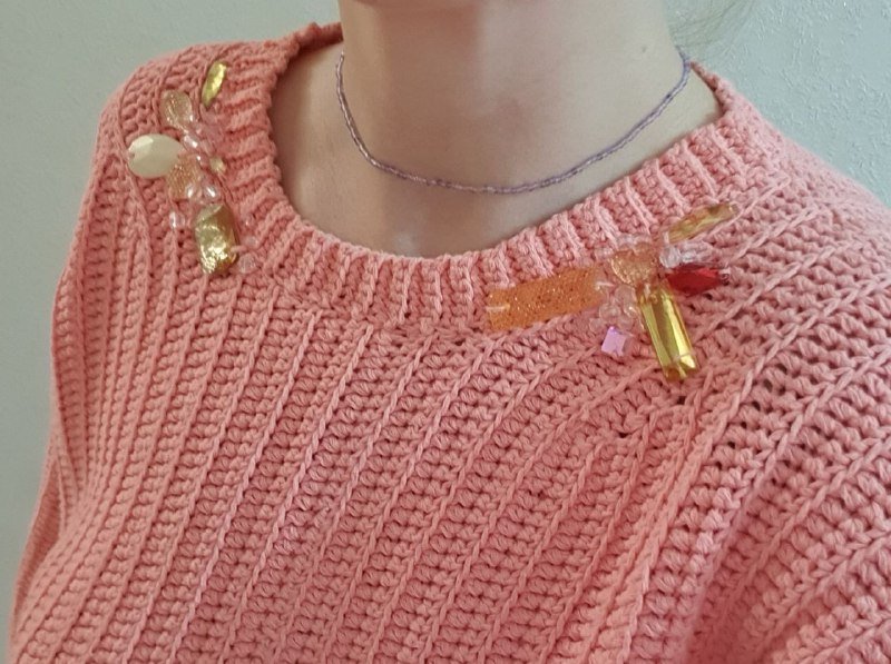 Свитер ручная работа, Юбка-шорты Zara 3