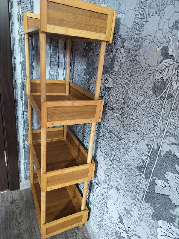 Этажерка стеллаж из бамбука 2