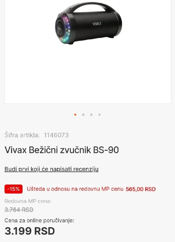 Vivax беспроводная колонка BS-90