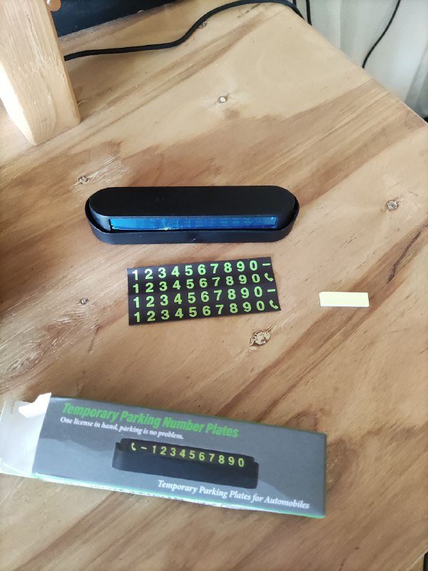 Табличка с телефоном в машину 2