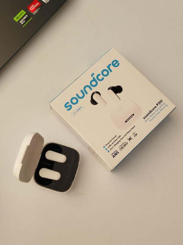 Наушники Soundcore P30i белые с кейсом и амбушюрами 4