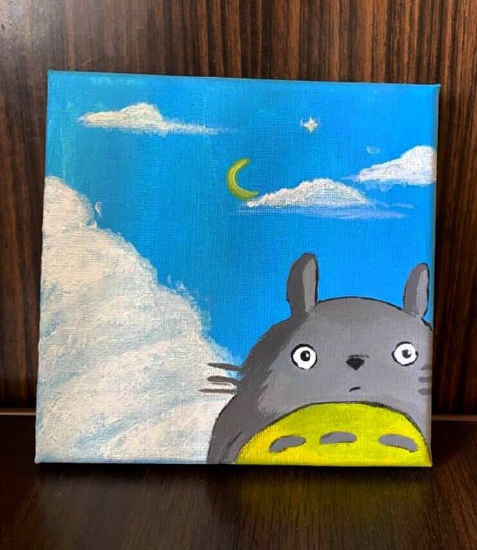 Маленькая милая картина акрил на холсте