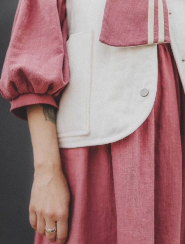 Платье женское новое ZOESAN оверсайз малиновое 2