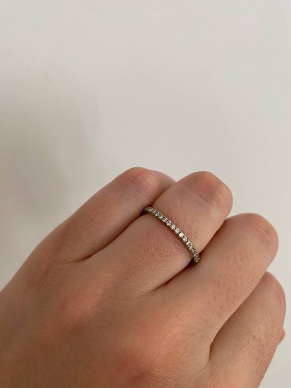 Серебряное кольцо с фианитами