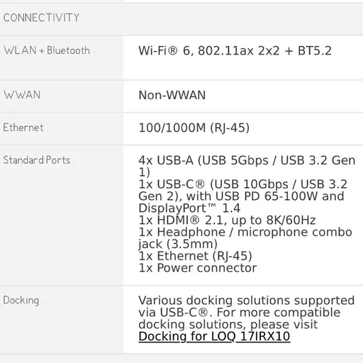 Gaming laptop Lenovo LOQ 17 83JH003NRK