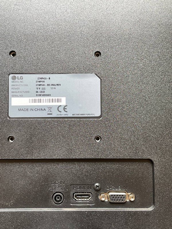 Монитор LG 27MP400-B 27 дюймов Full HD 2