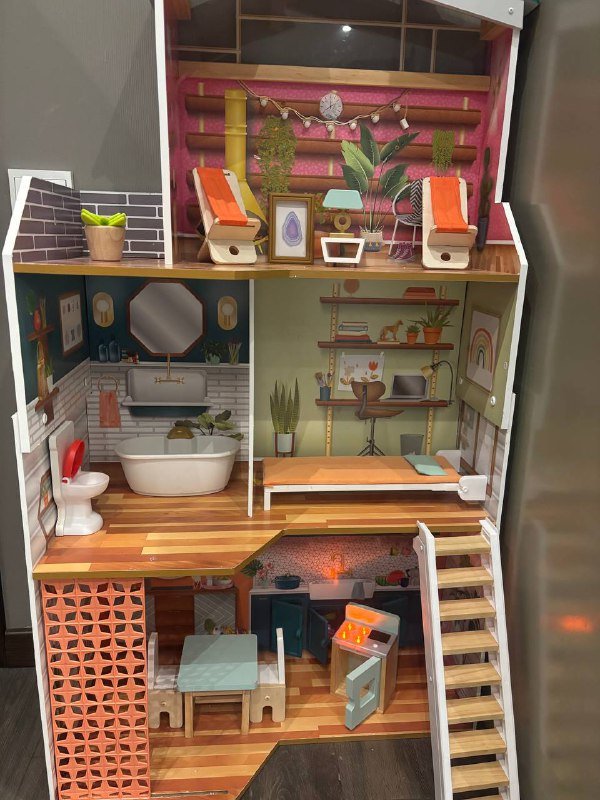 Кухня детская, касса супермаркет, овощи на липучках 2