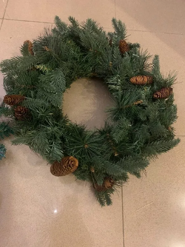 Новогодний венок, растяжка 1
