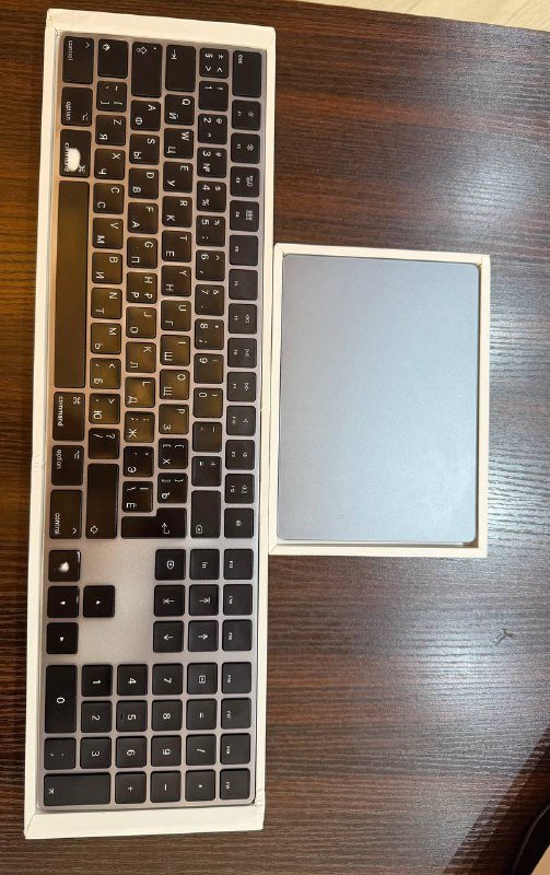 magic keyboard with numeric keypad, magic trackpad 2 3