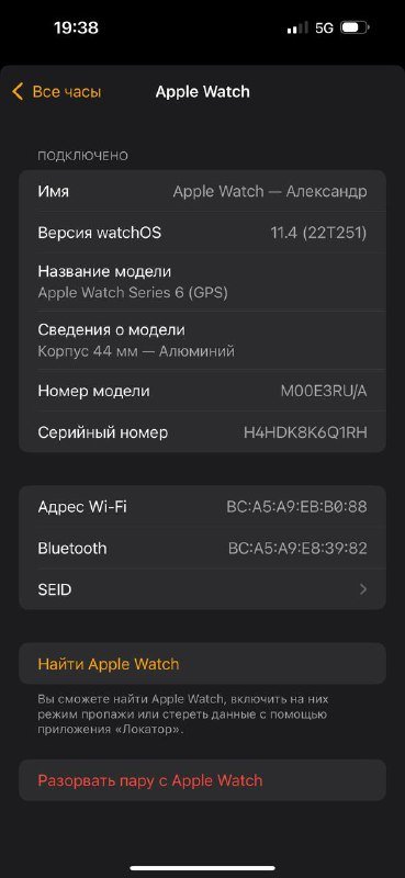 Apple Watch series 6 gold 44 mm, часы и браслеты 4