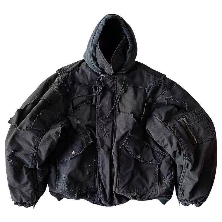 бомбер куртка Balensiaga distressed новый L XL оверсайз унисекс