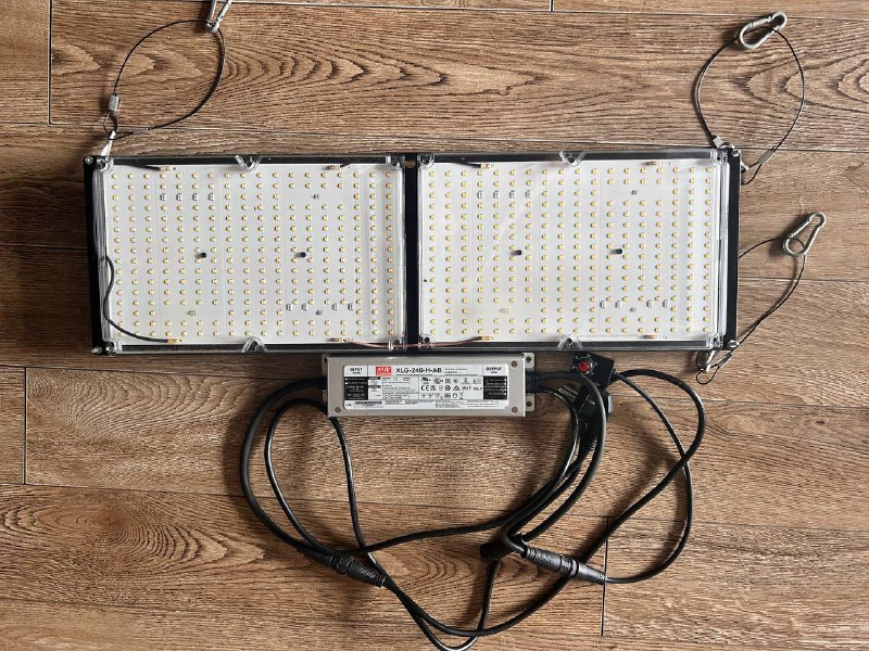 LED UV IR лампа 240W, угольный фильтр 125 мм, термометр-гигрометр