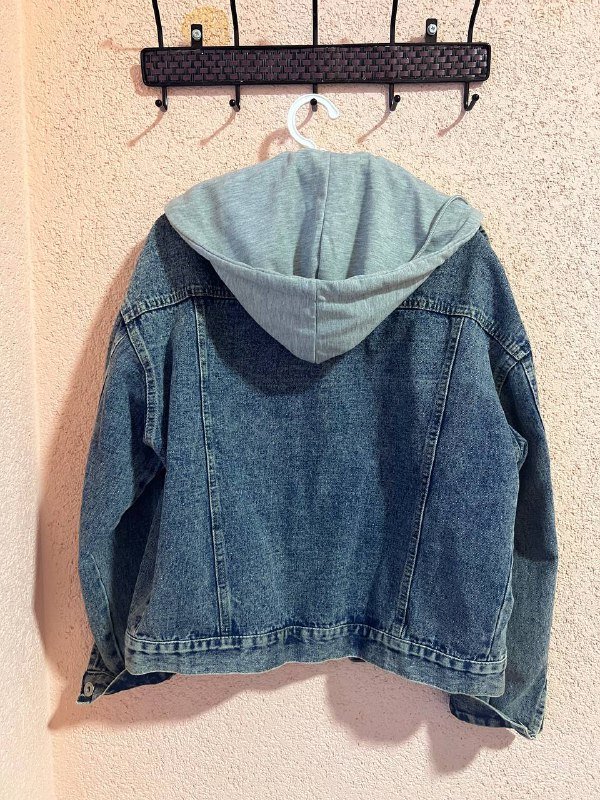 Пальто Zara, мужская плащовка, джинсовая куртка с капюшоном 6