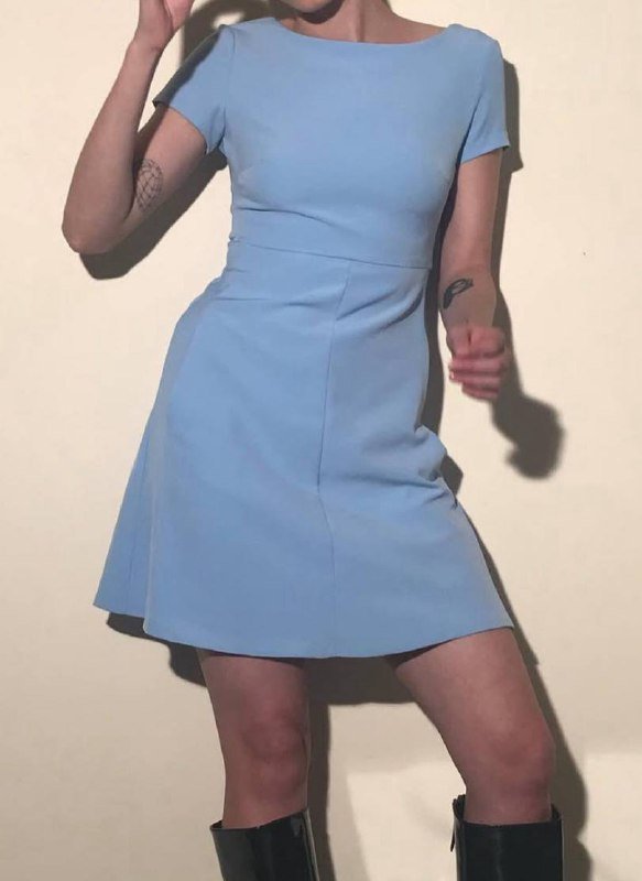 Белое платье D&G, Мини-платье бордовая фуксия, Голубое платье BF 8