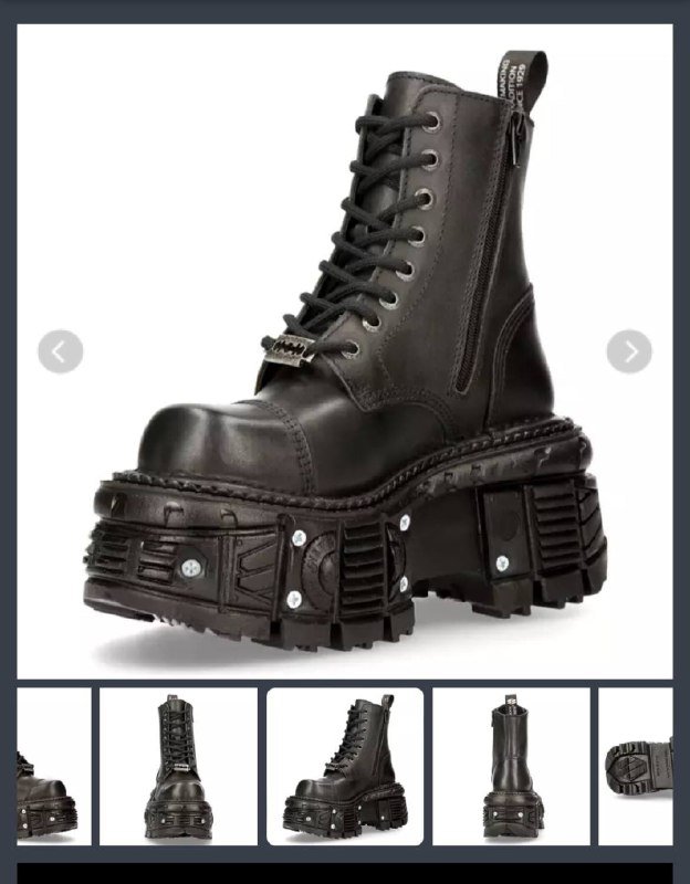 Ботинки NEW ROCK CRUST NEGRO, размер 39