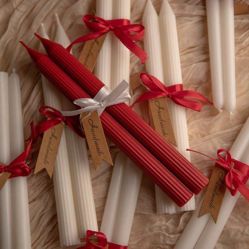 Свечи для новогоднего застолья 3