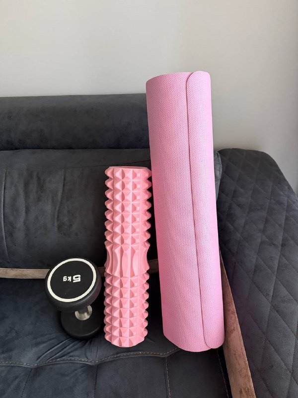 Валик роллер для спины, коврик, гантеля, формы для онигири, подсвечники, шапочки для бассейна, посуда и бокалы