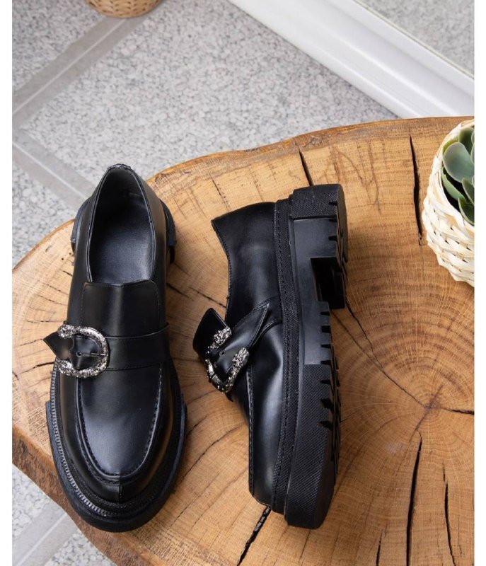 Лоферы из искусственной кожи