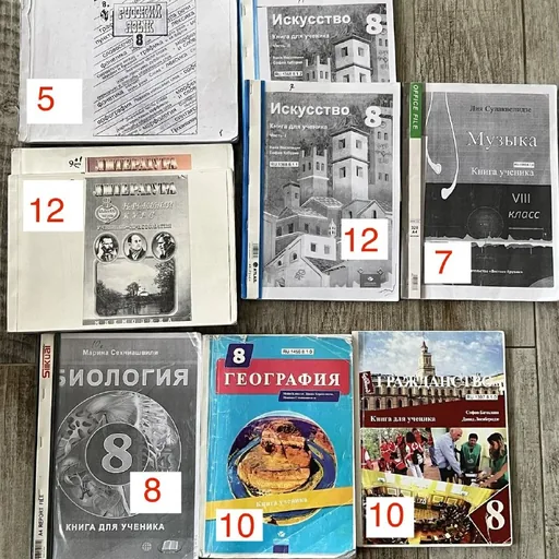 Учебники для 8 класса