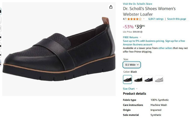 Dr.Scholl женские туфли 39 размер широкие новые