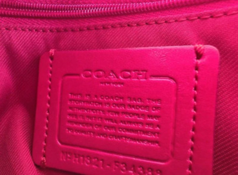 Кожаная сумка Coach красная 4