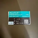 Однодневные контактные линзы Acuvue Oasys -1.75 3