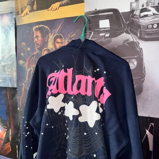 Худи Sp5der Atlanta Blue