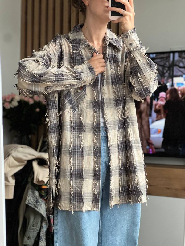 Рубашка SELA x Союзмультфильм с бахромой и котенком Гав 3