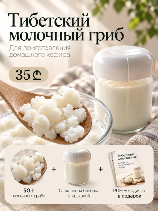 Тибетский молочный гриб