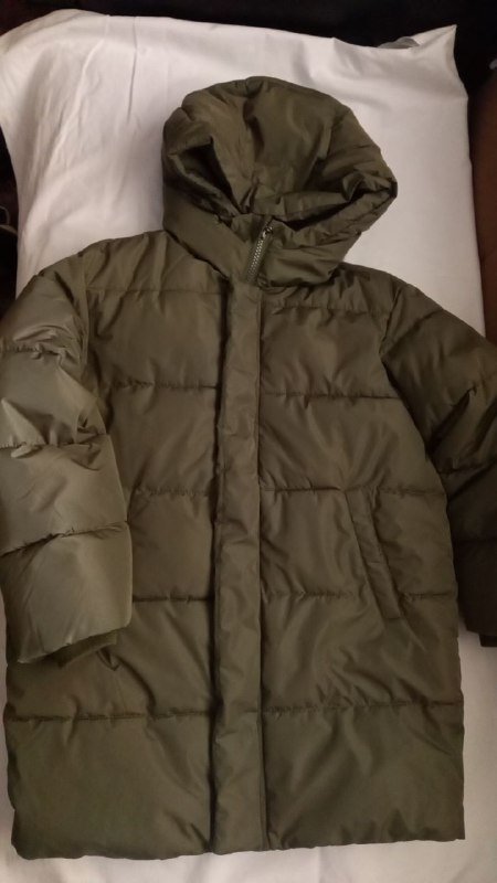 Куртка зеленая теплая 122-128 см